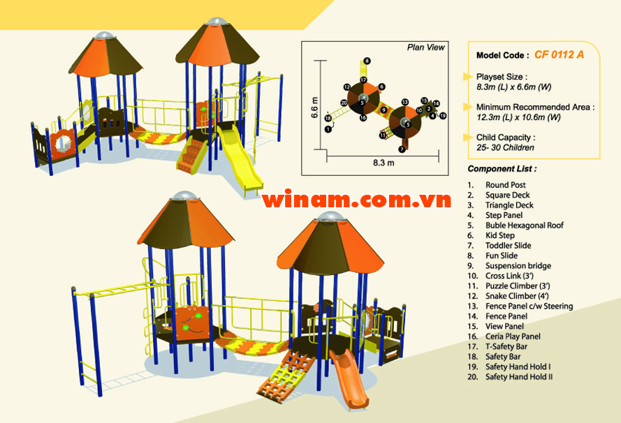 Khu vui chơi liên hoàn - WINPLAY-MC-CF-0112-A