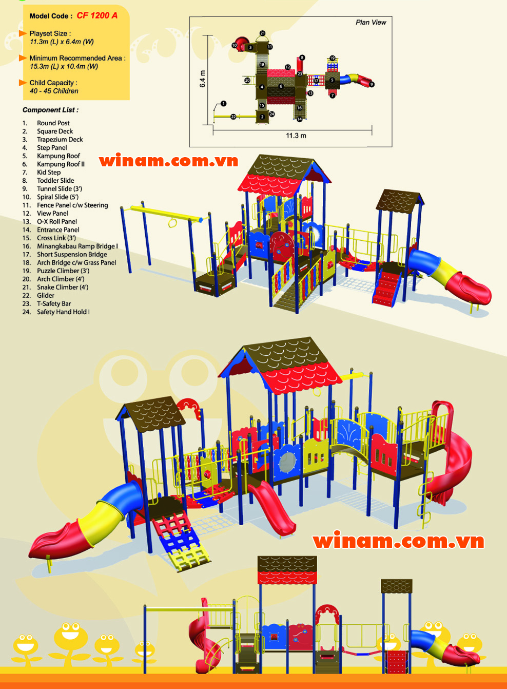 Khu vui chơi liên hoàn - WINPLAY-MC-CF-1200-A
