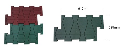 Gạch lát chữ 6-H