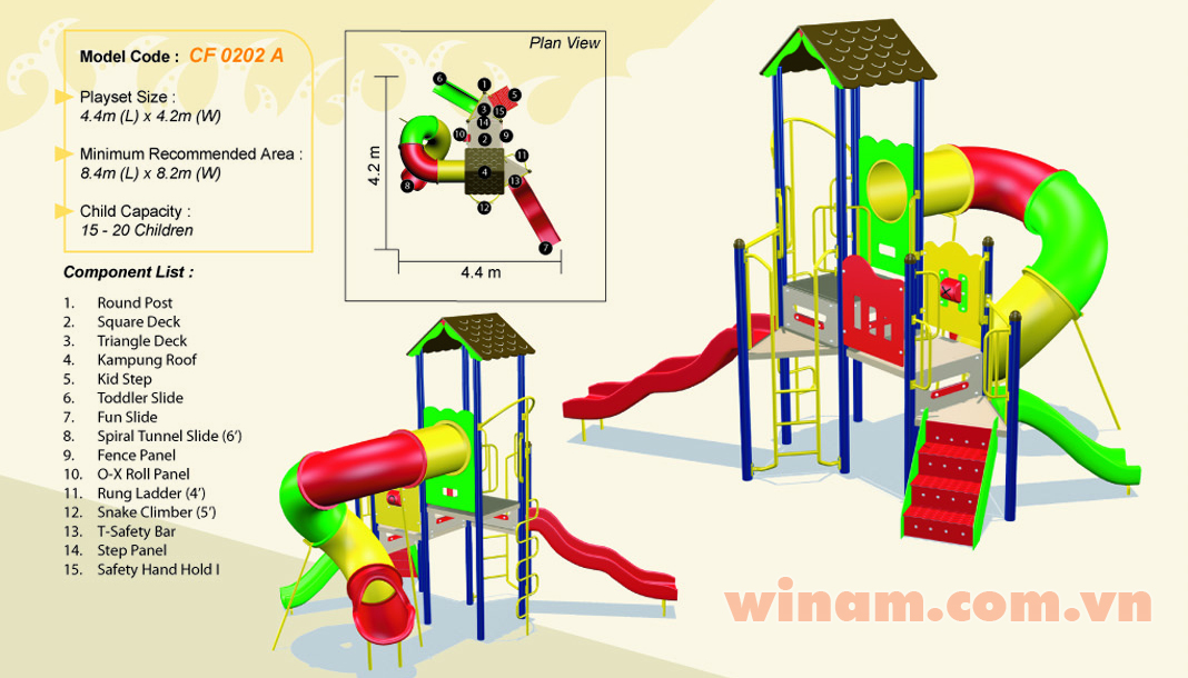 Khu vui chơi liên hoàn - WINPLAY-MC-CF-0202-A