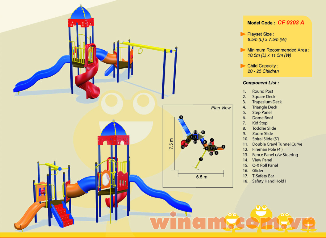 Khu vui chơi liên hoàn - WINPLAY-MC-CF-0303-A