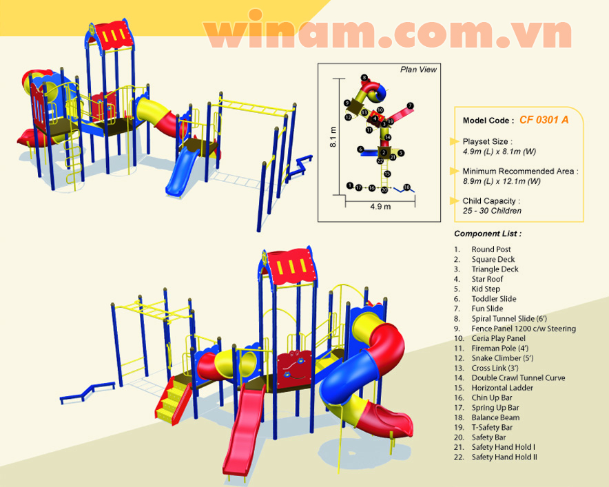 Khu vui chơi liên hoàn - WINPLAY-MC-CF-0301-A